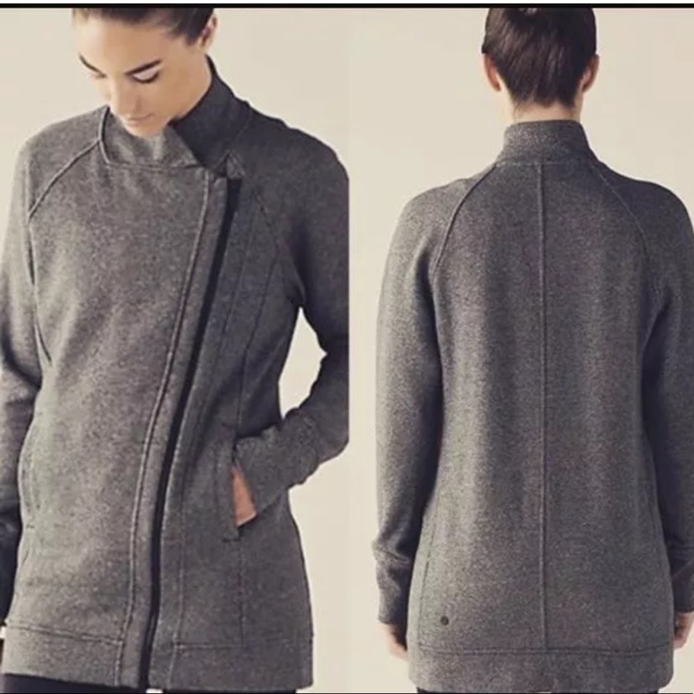 Lululemon Back To It Wrap Jacket Asymmetrical Zip - Picture 2 of 5